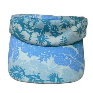 Unbranded Golf Sun Visor Cap Blue One Size Stretchable Outdoor Floral Print